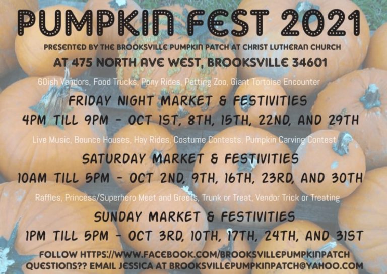 Pumpkin fest 2021 Brooksville 768x543