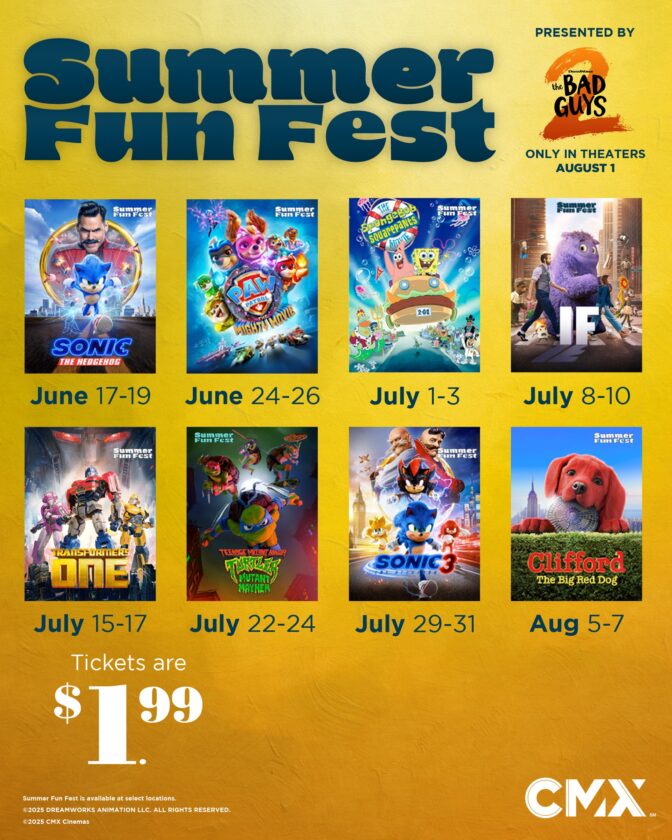 summer fun fest cCMX Cinemas 672x840
